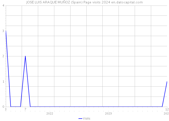 JOSE LUIS ARAQUE MUÑOZ (Spain) Page visits 2024 