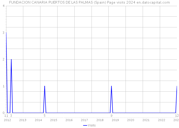FUNDACION CANARIA PUERTOS DE LAS PALMAS (Spain) Page visits 2024 