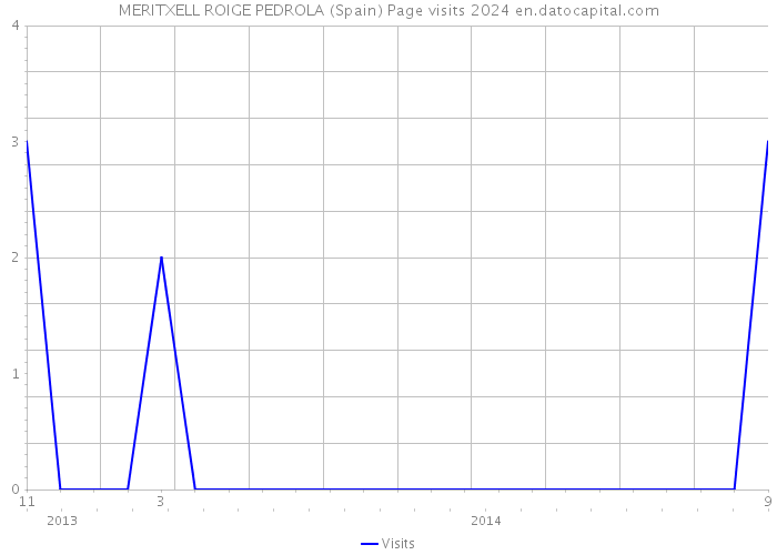 MERITXELL ROIGE PEDROLA (Spain) Page visits 2024 