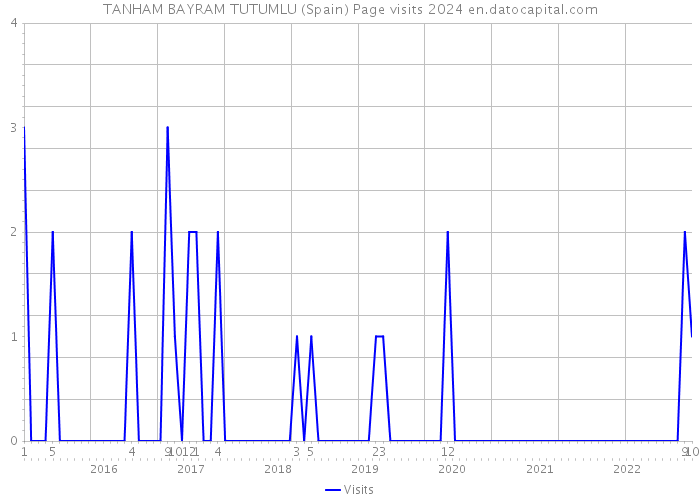 TANHAM BAYRAM TUTUMLU (Spain) Page visits 2024 