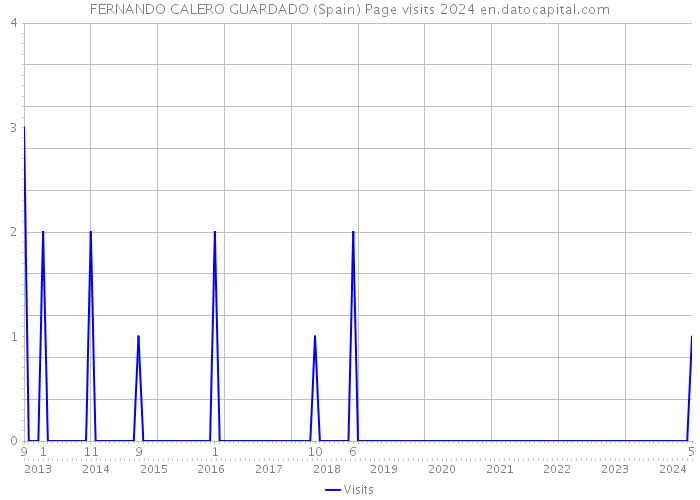 FERNANDO CALERO GUARDADO (Spain) Page visits 2024 
