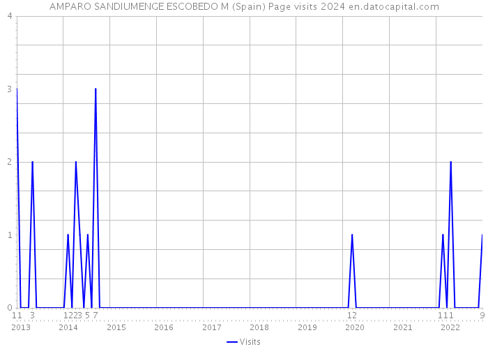 AMPARO SANDIUMENGE ESCOBEDO M (Spain) Page visits 2024 