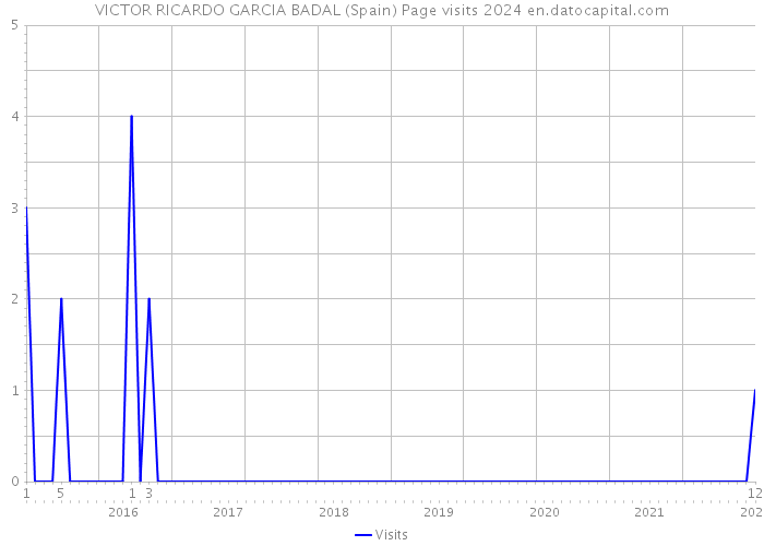 VICTOR RICARDO GARCIA BADAL (Spain) Page visits 2024 