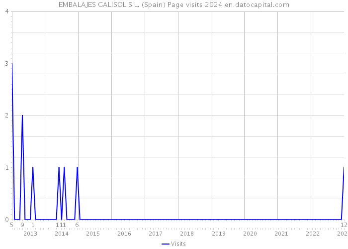 EMBALAJES GALISOL S.L. (Spain) Page visits 2024 