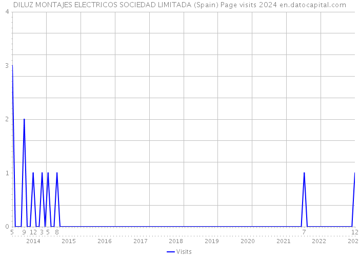 DILUZ MONTAJES ELECTRICOS SOCIEDAD LIMITADA (Spain) Page visits 2024 