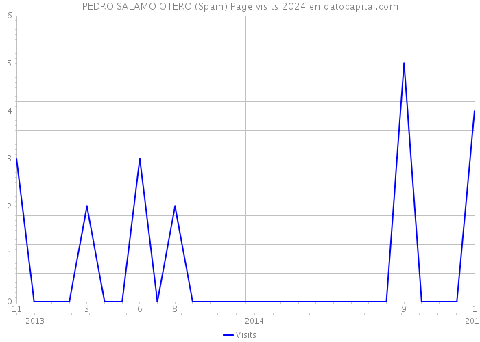 PEDRO SALAMO OTERO (Spain) Page visits 2024 