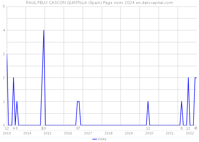RAUL FELIX GASCON QUINTILLA (Spain) Page visits 2024 