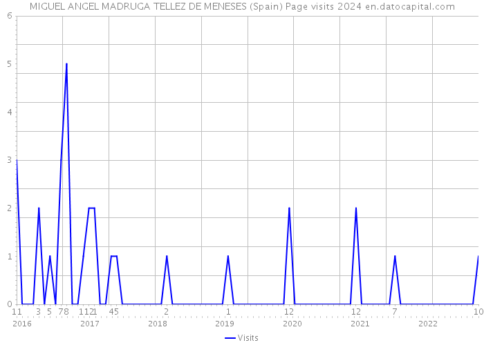 MIGUEL ANGEL MADRUGA TELLEZ DE MENESES (Spain) Page visits 2024 