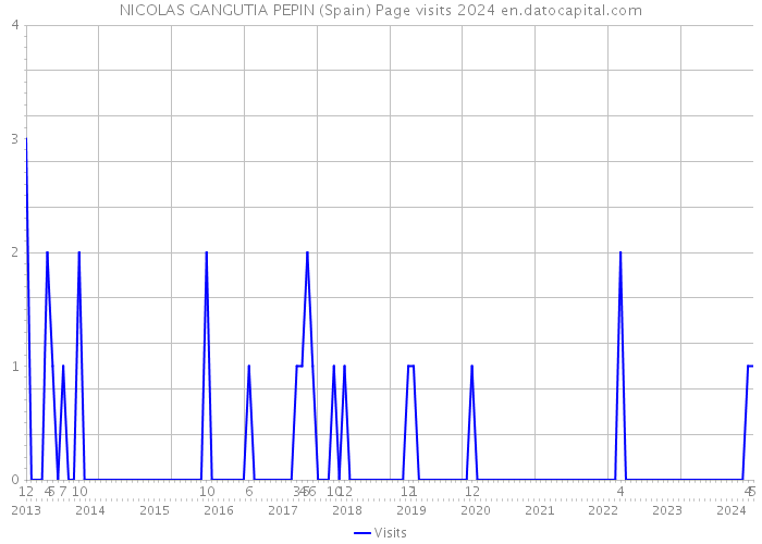 NICOLAS GANGUTIA PEPIN (Spain) Page visits 2024 