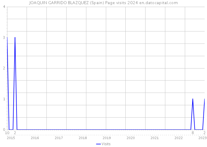 JOAQUIN GARRIDO BLAZQUEZ (Spain) Page visits 2024 