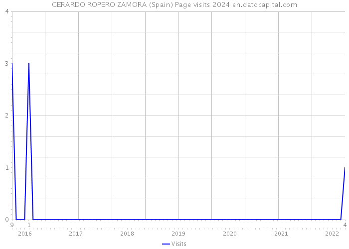 GERARDO ROPERO ZAMORA (Spain) Page visits 2024 