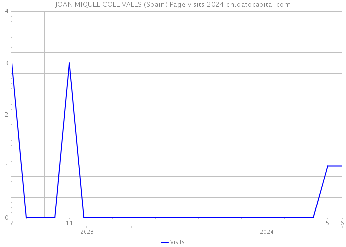 JOAN MIQUEL COLL VALLS (Spain) Page visits 2024 