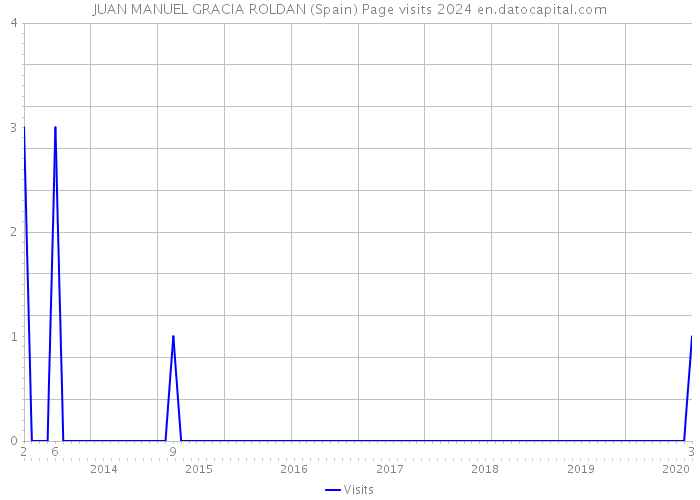 JUAN MANUEL GRACIA ROLDAN (Spain) Page visits 2024 