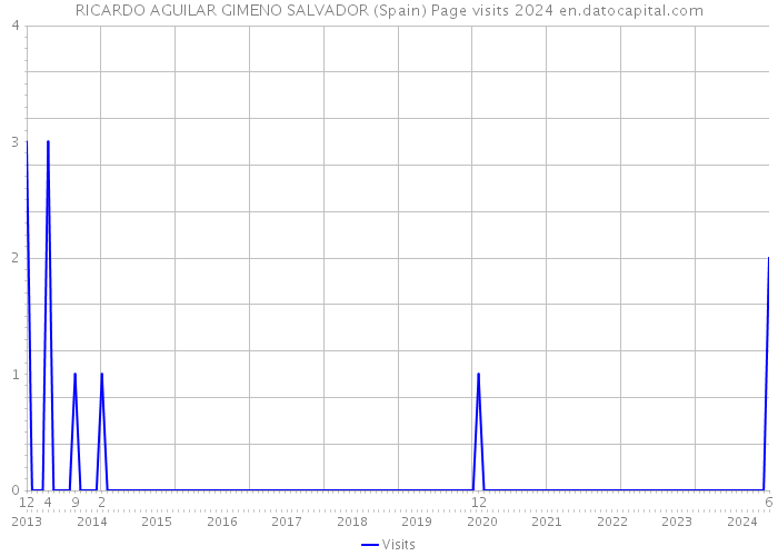 RICARDO AGUILAR GIMENO SALVADOR (Spain) Page visits 2024 