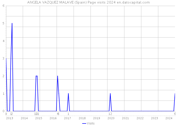 ANGELA VAZQUEZ MALAVE (Spain) Page visits 2024 