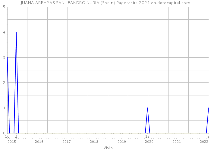 JUANA ARRAYAS SAN LEANDRO NURIA (Spain) Page visits 2024 