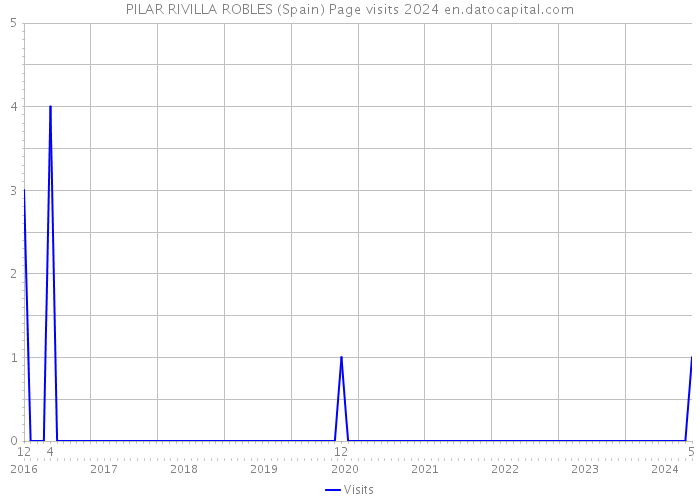 PILAR RIVILLA ROBLES (Spain) Page visits 2024 