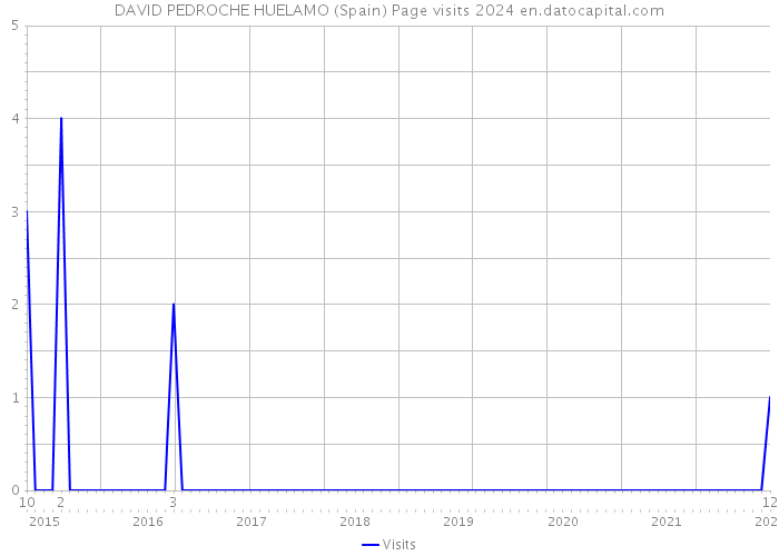 DAVID PEDROCHE HUELAMO (Spain) Page visits 2024 