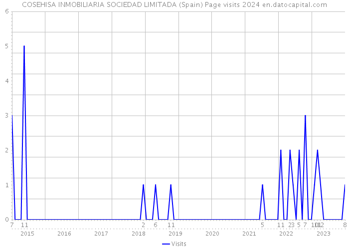 COSEHISA INMOBILIARIA SOCIEDAD LIMITADA (Spain) Page visits 2024 