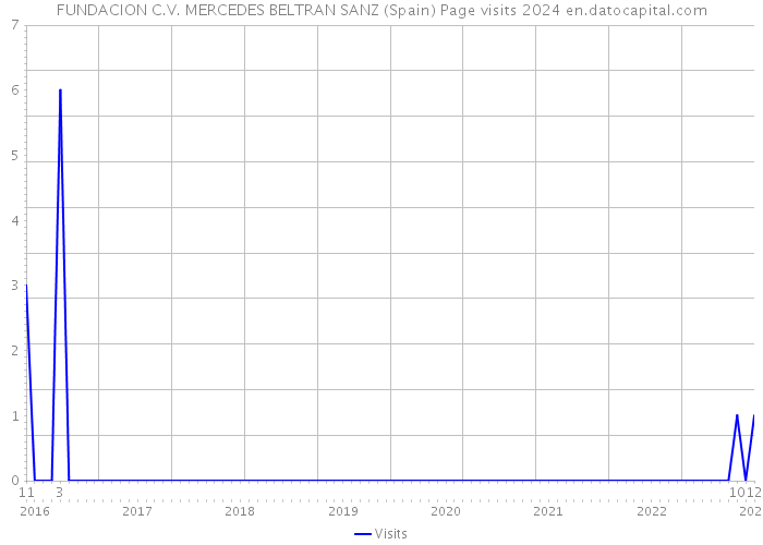 FUNDACION C.V. MERCEDES BELTRAN SANZ (Spain) Page visits 2024 