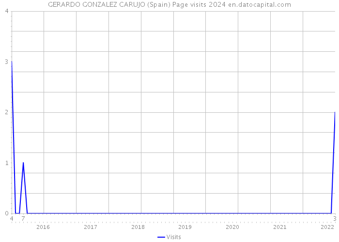 GERARDO GONZALEZ CARUJO (Spain) Page visits 2024 