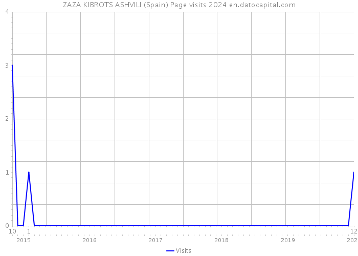 ZAZA KIBROTS ASHVILI (Spain) Page visits 2024 