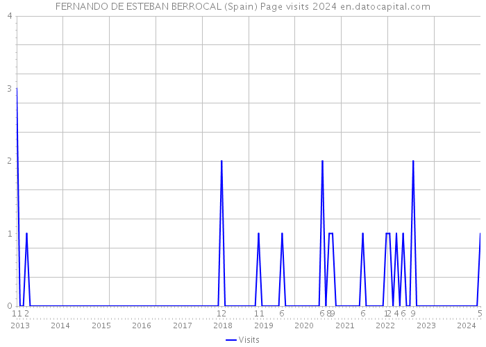 FERNANDO DE ESTEBAN BERROCAL (Spain) Page visits 2024 