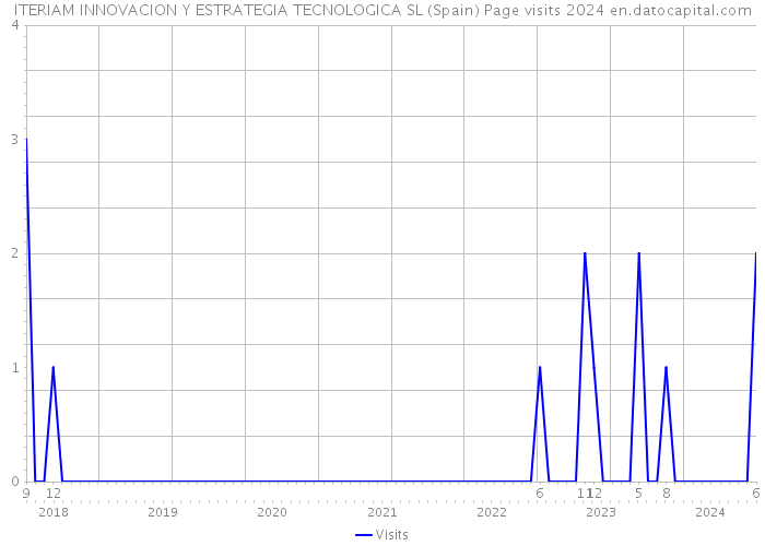 ITERIAM INNOVACION Y ESTRATEGIA TECNOLOGICA SL (Spain) Page visits 2024 