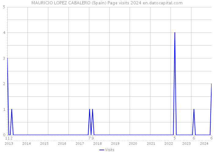 MAURICIO LOPEZ CABALERO (Spain) Page visits 2024 