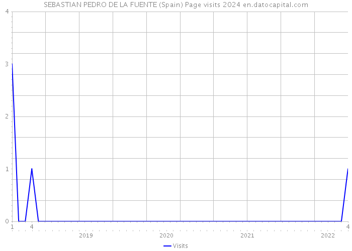 SEBASTIAN PEDRO DE LA FUENTE (Spain) Page visits 2024 