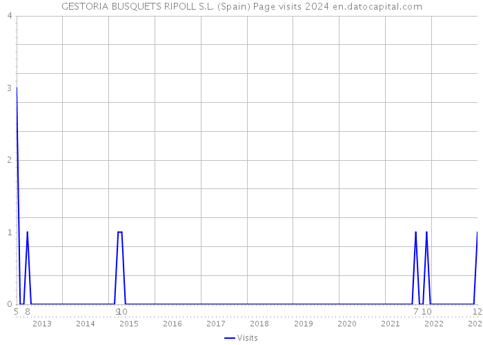 GESTORIA BUSQUETS RIPOLL S.L. (Spain) Page visits 2024 