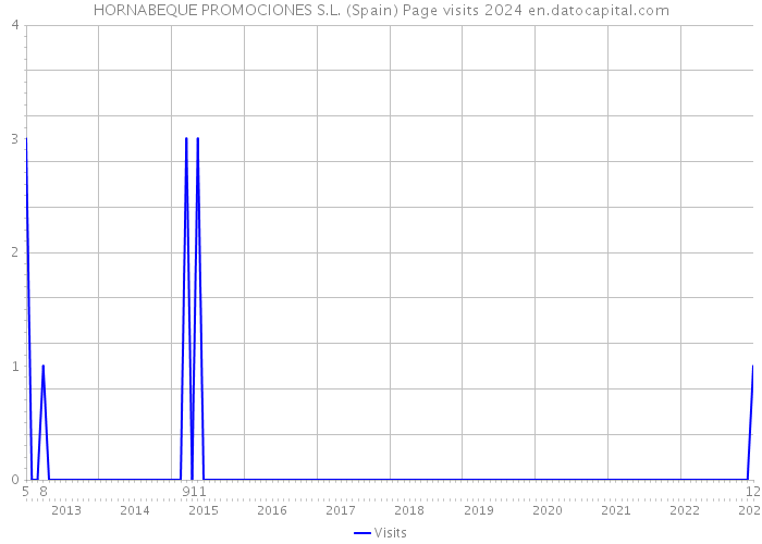 HORNABEQUE PROMOCIONES S.L. (Spain) Page visits 2024 