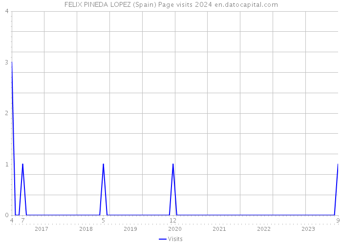 FELIX PINEDA LOPEZ (Spain) Page visits 2024 
