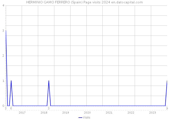 HERMINIO GAMO FERRERO (Spain) Page visits 2024 