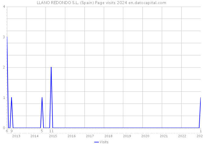 LLANO REDONDO S.L. (Spain) Page visits 2024 