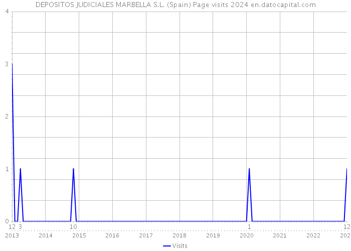 DEPOSITOS JUDICIALES MARBELLA S.L. (Spain) Page visits 2024 