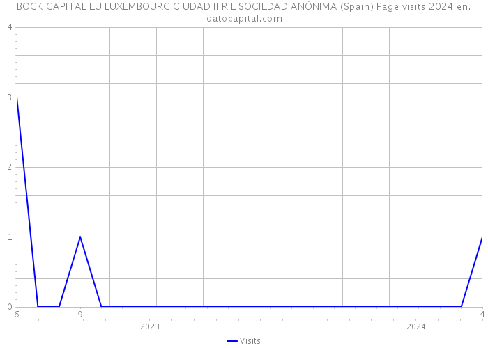 BOCK CAPITAL EU LUXEMBOURG CIUDAD II R.L SOCIEDAD ANÓNIMA (Spain) Page visits 2024 