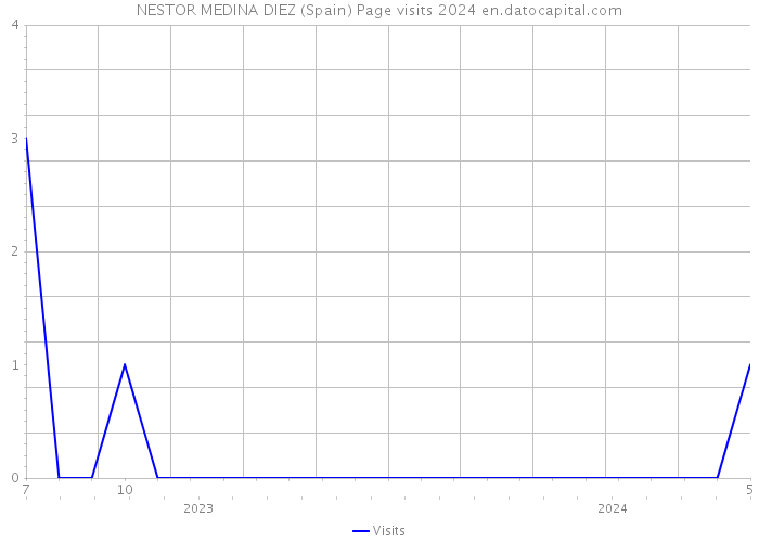 NESTOR MEDINA DIEZ (Spain) Page visits 2024 