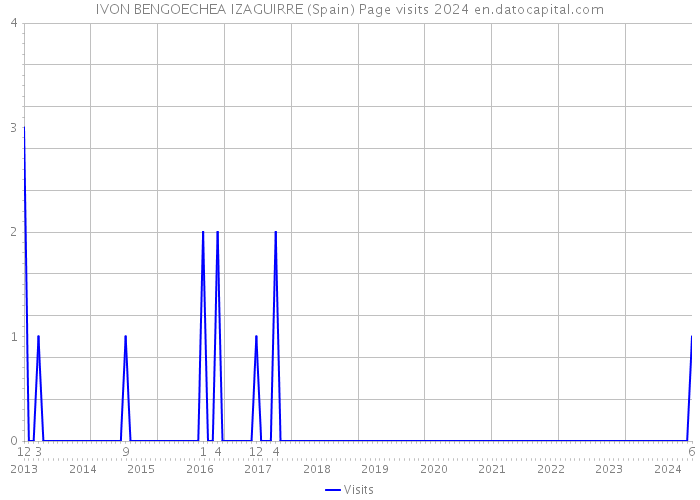 IVON BENGOECHEA IZAGUIRRE (Spain) Page visits 2024 