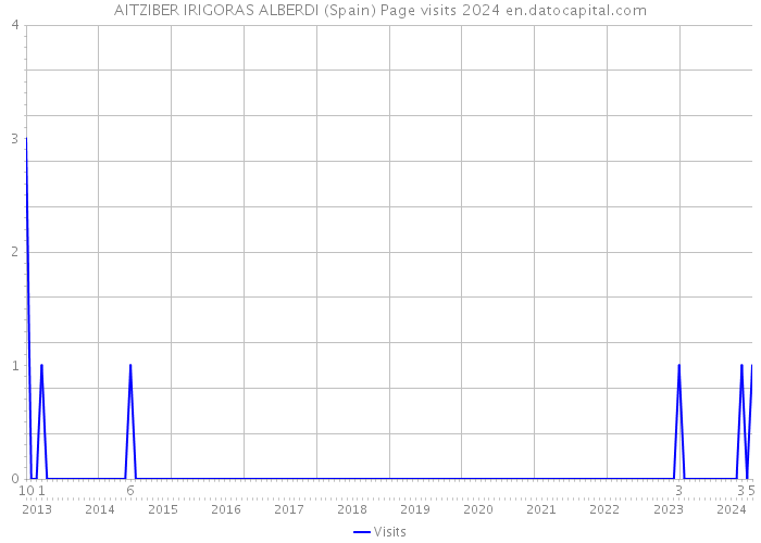 AITZIBER IRIGORAS ALBERDI (Spain) Page visits 2024 