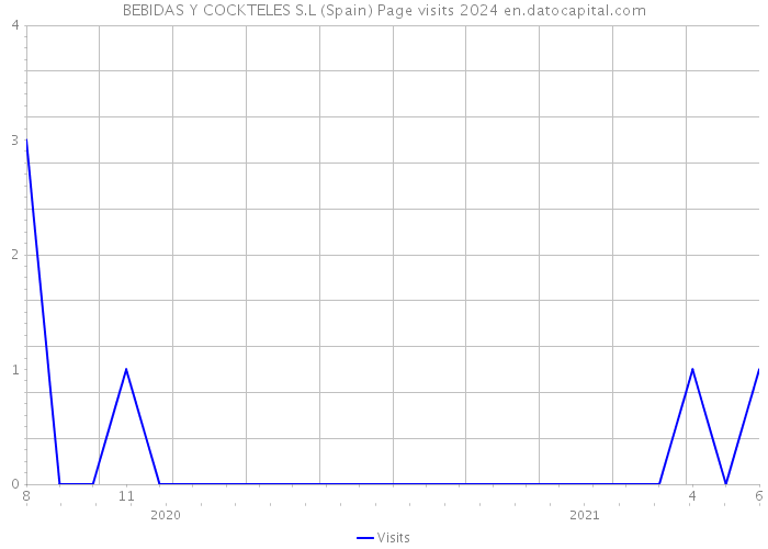 BEBIDAS Y COCKTELES S.L (Spain) Page visits 2024 