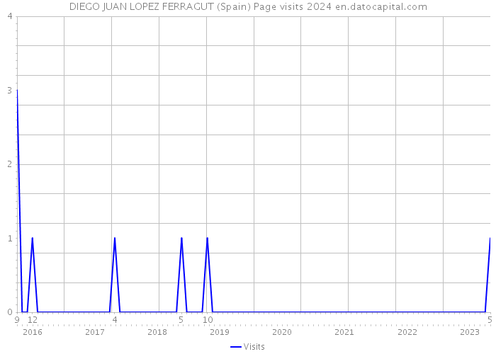 DIEGO JUAN LOPEZ FERRAGUT (Spain) Page visits 2024 