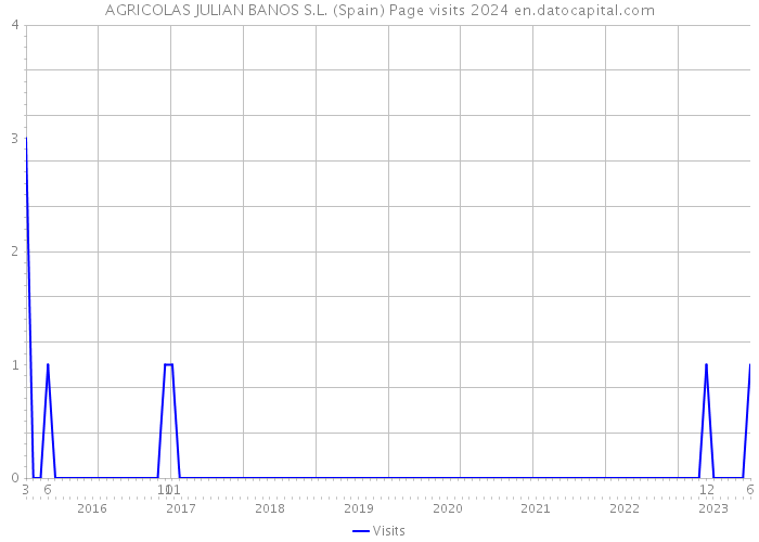 AGRICOLAS JULIAN BANOS S.L. (Spain) Page visits 2024 
