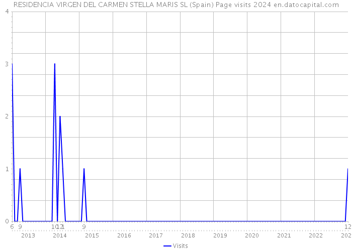 RESIDENCIA VIRGEN DEL CARMEN STELLA MARIS SL (Spain) Page visits 2024 