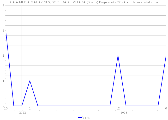 GAIA MEDIA MAGAZINES, SOCIEDAD LIMITADA (Spain) Page visits 2024 