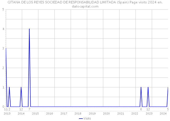 GITANA DE LOS REYES SOCIEDAD DE RESPONSABILIDAD LIMITADA (Spain) Page visits 2024 