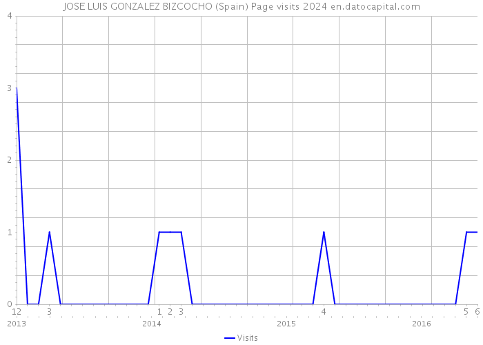JOSE LUIS GONZALEZ BIZCOCHO (Spain) Page visits 2024 