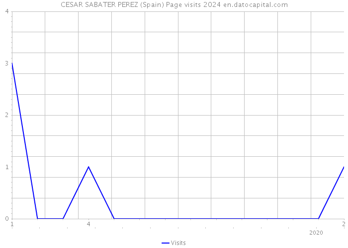 CESAR SABATER PEREZ (Spain) Page visits 2024 