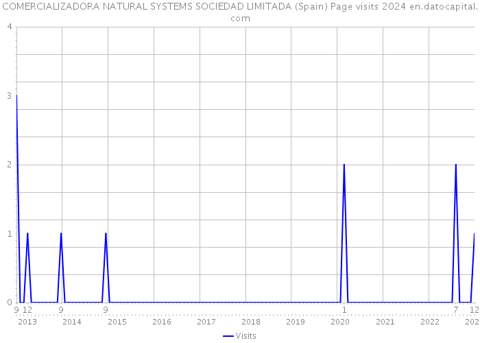 COMERCIALIZADORA NATURAL SYSTEMS SOCIEDAD LIMITADA (Spain) Page visits 2024 