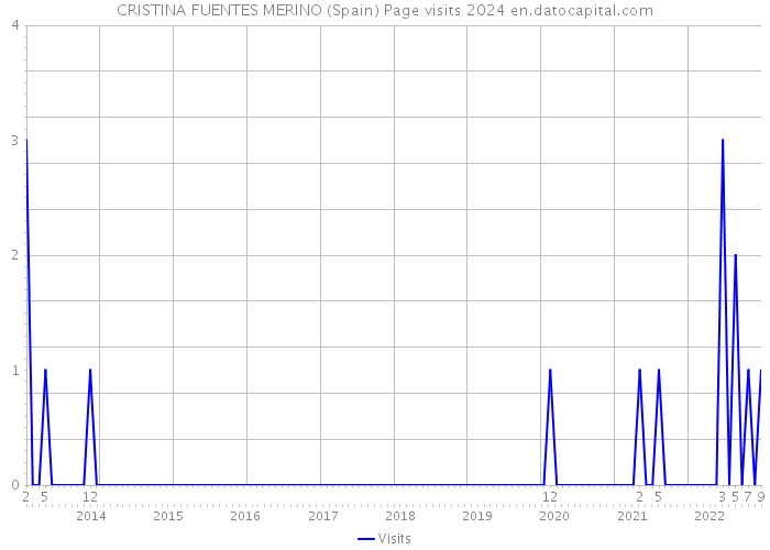 CRISTINA FUENTES MERINO (Spain) Page visits 2024 